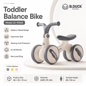 Luddy OEM ODM B.Duck Baby Push Trike 3 in 1 Convertible Toddler Tricycle