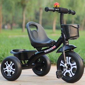 Children Metal Tricycle Pedal Pushcart Bicycle for 3-6 Year Old
