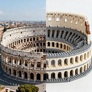 Exclusive Custom MOC Brick Colosseum Sydney Opera House
