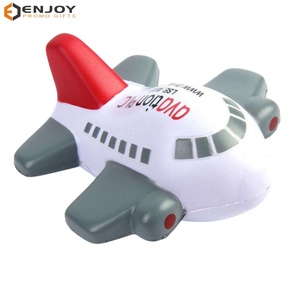 Promotional Gifts Airplane Shape PU Foam Advertising Promotional Activities Custom Logo Stress Ball